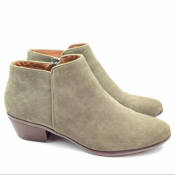 Crown vintage Tabitha ankle bootie 9.5 taupe suede - Picture 11 of 11